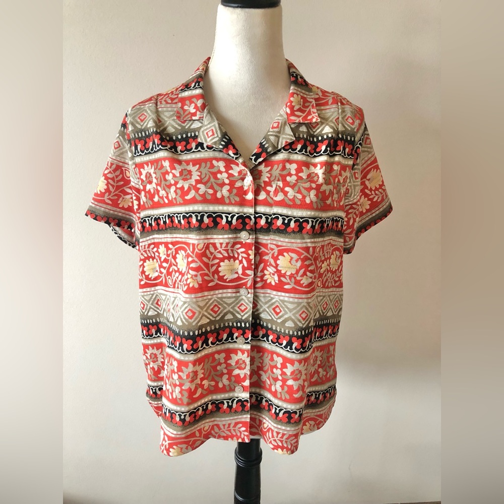 Alfred Dunner button down blouse, size 14P